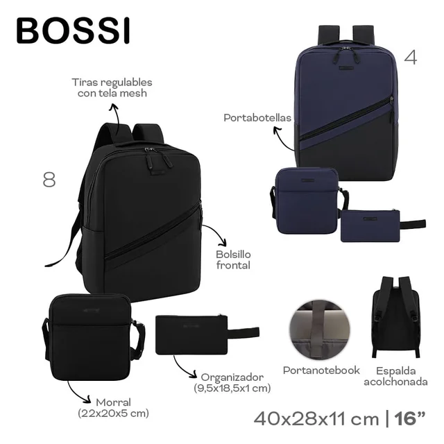 30366 MOCHILA+ORGANIZADOR+MORRAL 