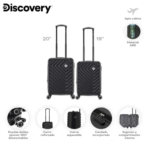 SET X2 VALIJAS CABINA DISCOVERY