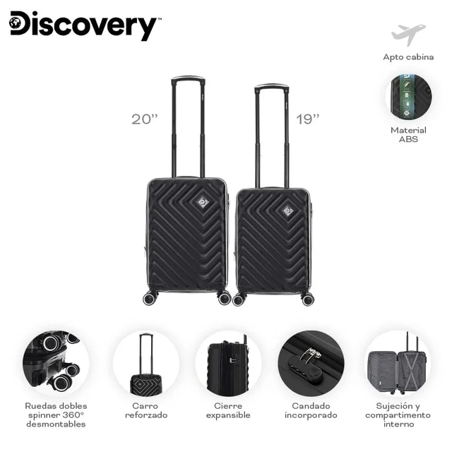 SET X2 VALIJAS CABINA DISCOVERY