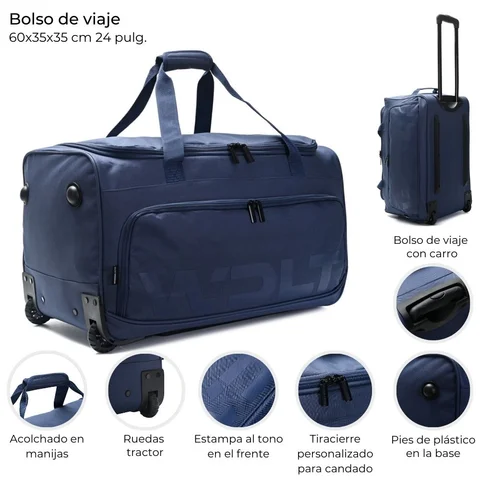 39372 BOLSO C/RUEDAS Y CARRO