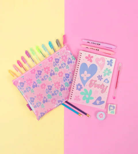 LIB0125 - SET501-SET ESTUCHE LIBRERIA FLOWERS