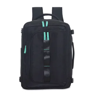 MAR1495 - 17831-MOCHILA VIAJE TRENDY NEGRO+AQUA - Vista 1