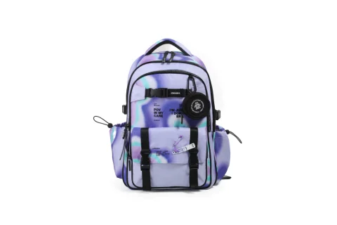 ESC0229 - FS115-MOCHILA BLURRED ESPALDA 18" PURPLE
