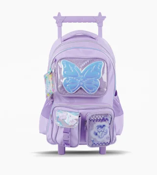 ESC0406 - F26341-MOCHILA CARRO 18" GLOW FLY LILA - Vista 1