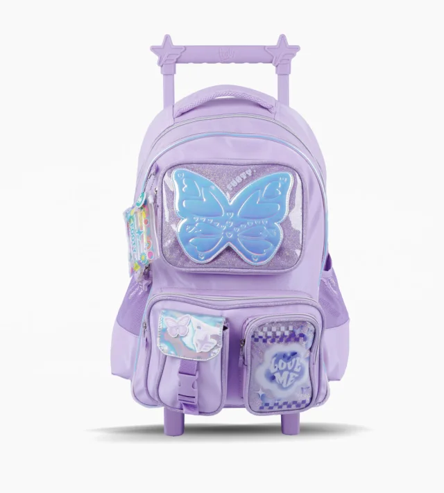 ESC0406 - F26341-MOCHILA CARRO 18" GLOW FLY LILA