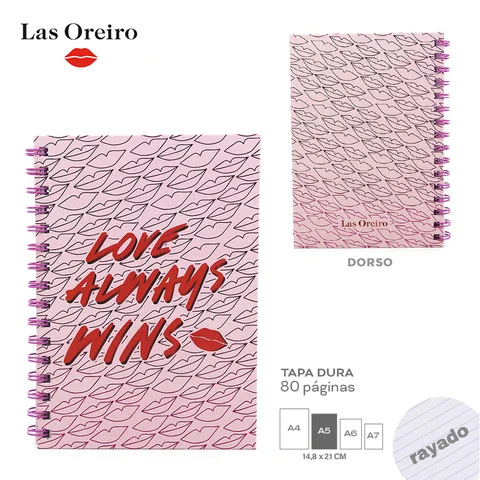 LIB0019 - 13893 - CUADERNO LAS OREIRO T2 ROSA