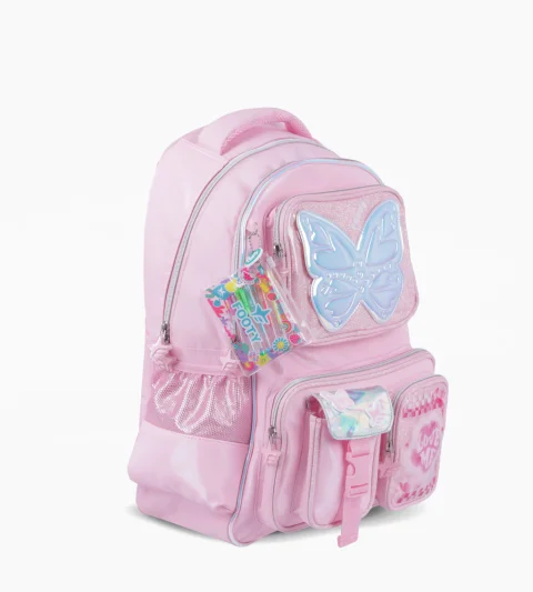ESC0413 - F26343-MOCHILA ESPALDA 18" GLOW FLY ROSA