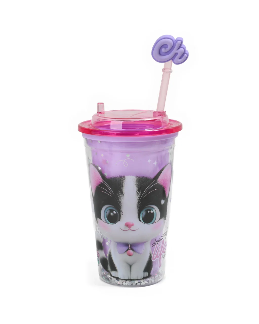 BAZ0254 - BZ109-VASO ACRILICO SPARK GATO