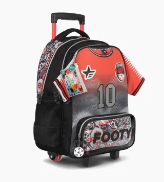 ESC0408 -  F26451-MOCHILA CARRO 18" FUTBOL ROJO - Vista 2