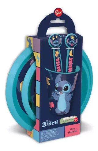 BAZ0156 - 1405 - SET D PLATOS STITCH X5 - Vista 2