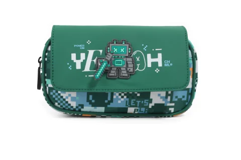 ESC0232 - FS147-CARTUCHERA SPIN ROBOT GREEN