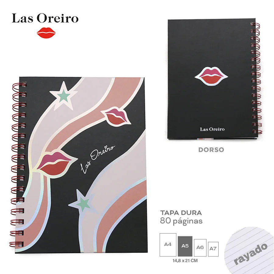LIB0020 - 13896 - CUADERNOS OREIRO LOVE T2 NEGRO