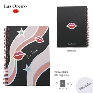 LIB0020 - 13896 - CUADERNOS OREIRO LOVE T2 NEGRO - Vista 1