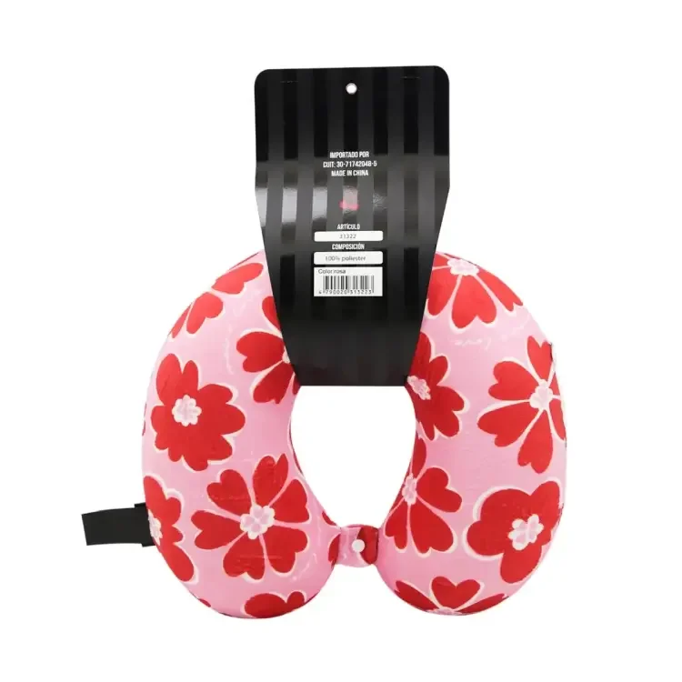 VIA0033 - 31322-SET VIAJE OREIRO ALMOADA Y MASC  ROSA