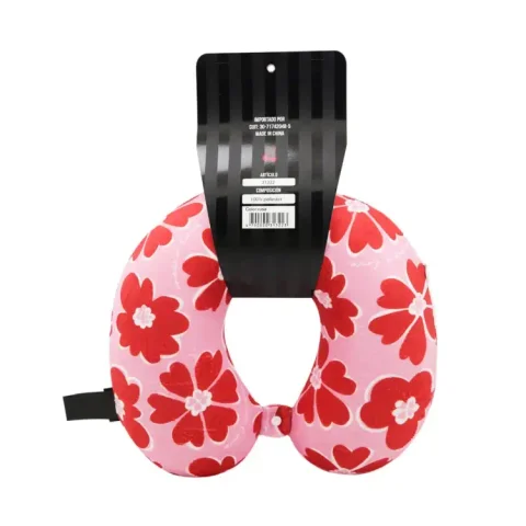 VIA0033 - 31322-SET VIAJE OREIRO ALMOADA Y MASC  ROSA