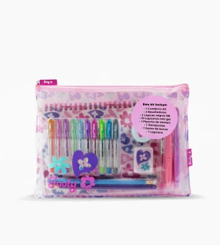 LIB0125 - SET501-SET ESTUCHE LIBRERIA FLOWERS - Vista 1