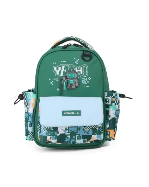 ESC0277 - FS131-MOCHILA SPIN ROBOT ESPALDA 14" GREEN