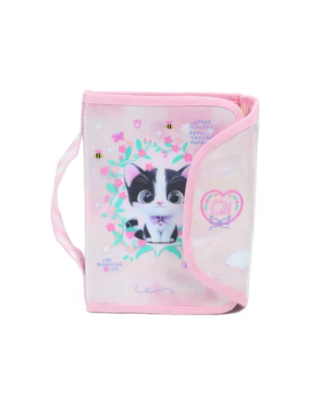 ESC0332 - TR230-CARTUCHERA FRIENDS CAT PINK 