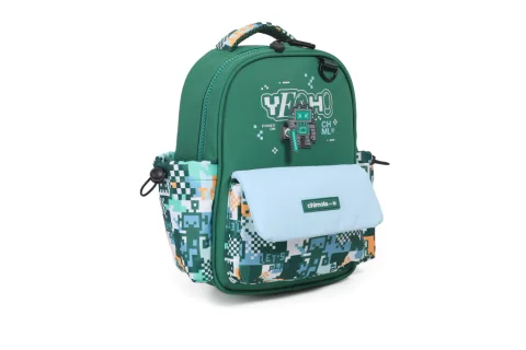 ESC0277 - FS131-MOCHILA SPIN ROBOT ESPALDA 14" GREEN