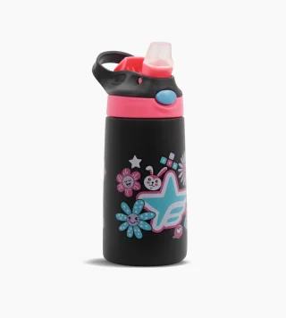 BAZ0348 - BOTERM173/2-BOTELLA TERMICA  FLOWER NEGRA - Vista 2