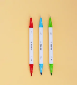 LIB0127 - LIB102-MARCADORES DOBLE PUNTA - Vista 2