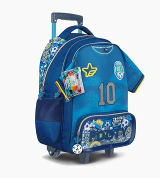 ESC0409 -  F26451-MOCHILA CARRO 18" FUTBOL AZUL - Vista 2