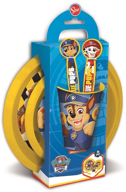 BAZ0142 - 1566 - SET PLATOS  PAW PATROL X5