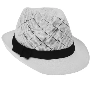 Sombre Gardelito infantil en hilo con cinta bross negra en la copa - Vista 5