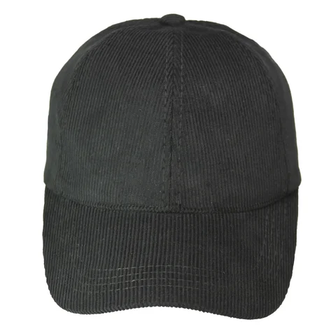 #108640BK - Gorra de adulto visera curva en corderoy