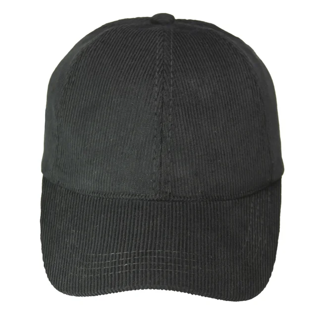 #108640BK - Gorra de adulto visera curva en corderoy