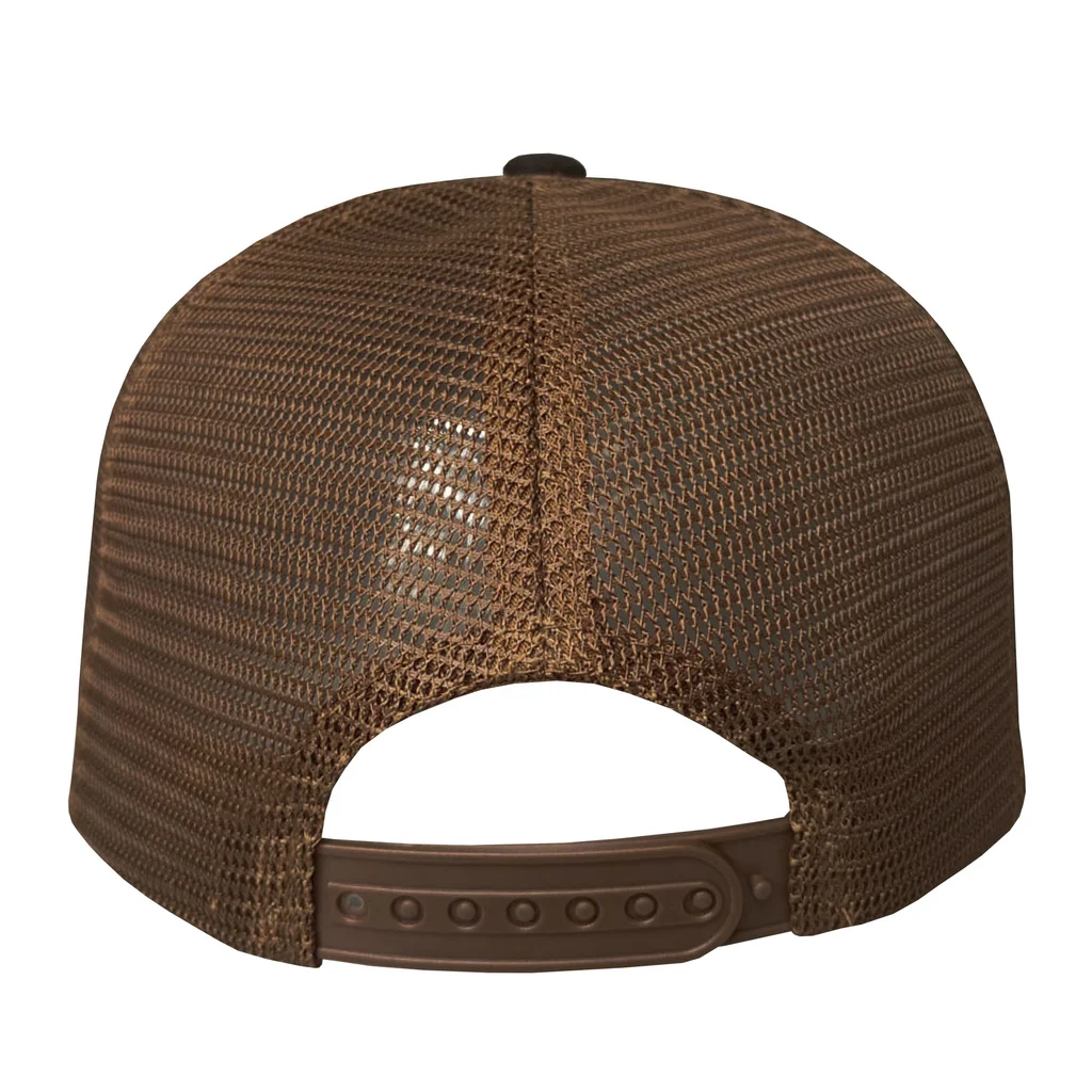 #106940MR - Gorra trucker microcanvas de adulto visera curva.
