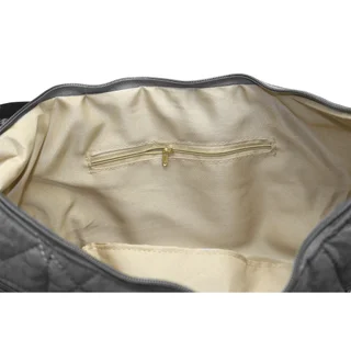 #271062GR - Tote bag puffer con cierres gris - Vista 3