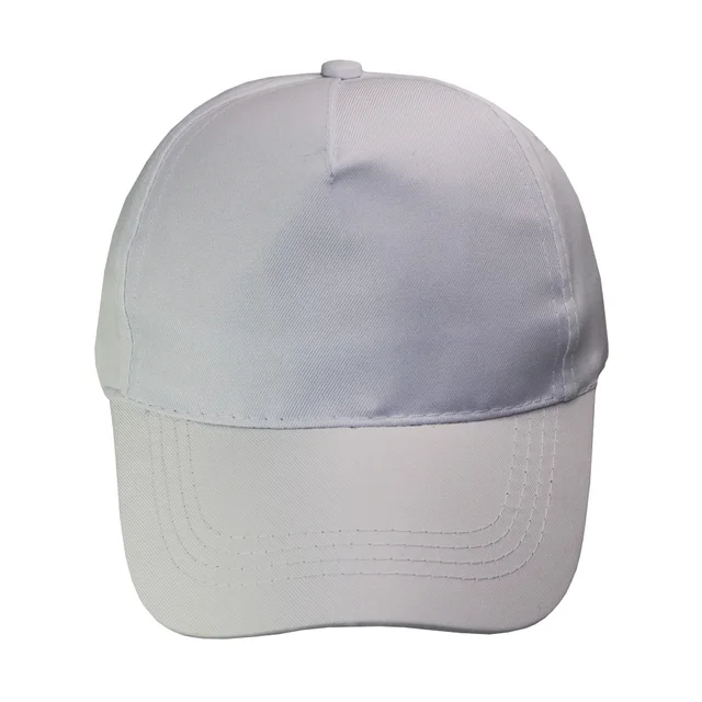 #1254WH - GORRA LISA INFANTIL 5 GAJOS VISERA CURVA-1254wh