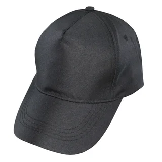 #1254BK - Gorra infantil visera curva 5 gajos negra - Vista 1