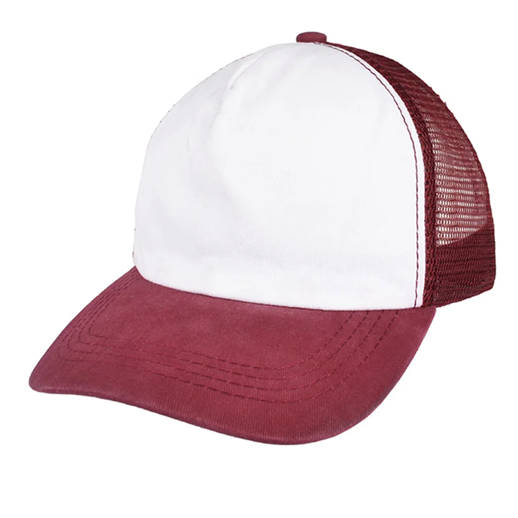 #107380CRBR - Gorra trucker de adulto pigmentada en tela polo