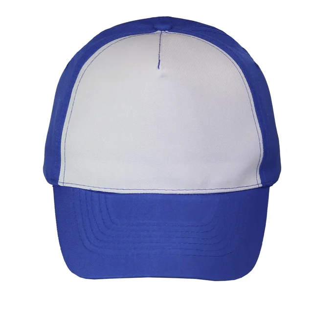 #1058RYWH - GORRA 5 GAJOS VISERA CURVA CON FRENTE BLANCO