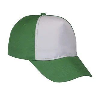#1058VDWH - GORRA 5 GAJOS VISERA CURVA CON FRENTE BLANCO - Vista 3
