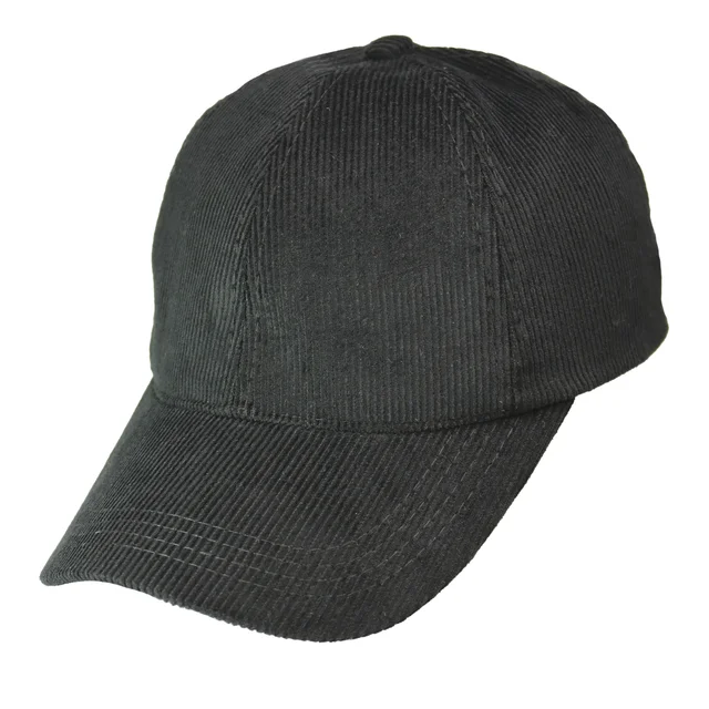 #108640BK - Gorra de adulto visera curva en corderoy