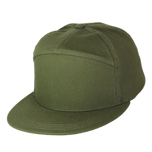 #108410MGMGMG - Gorra visera plana 7 paneles  verde militar.