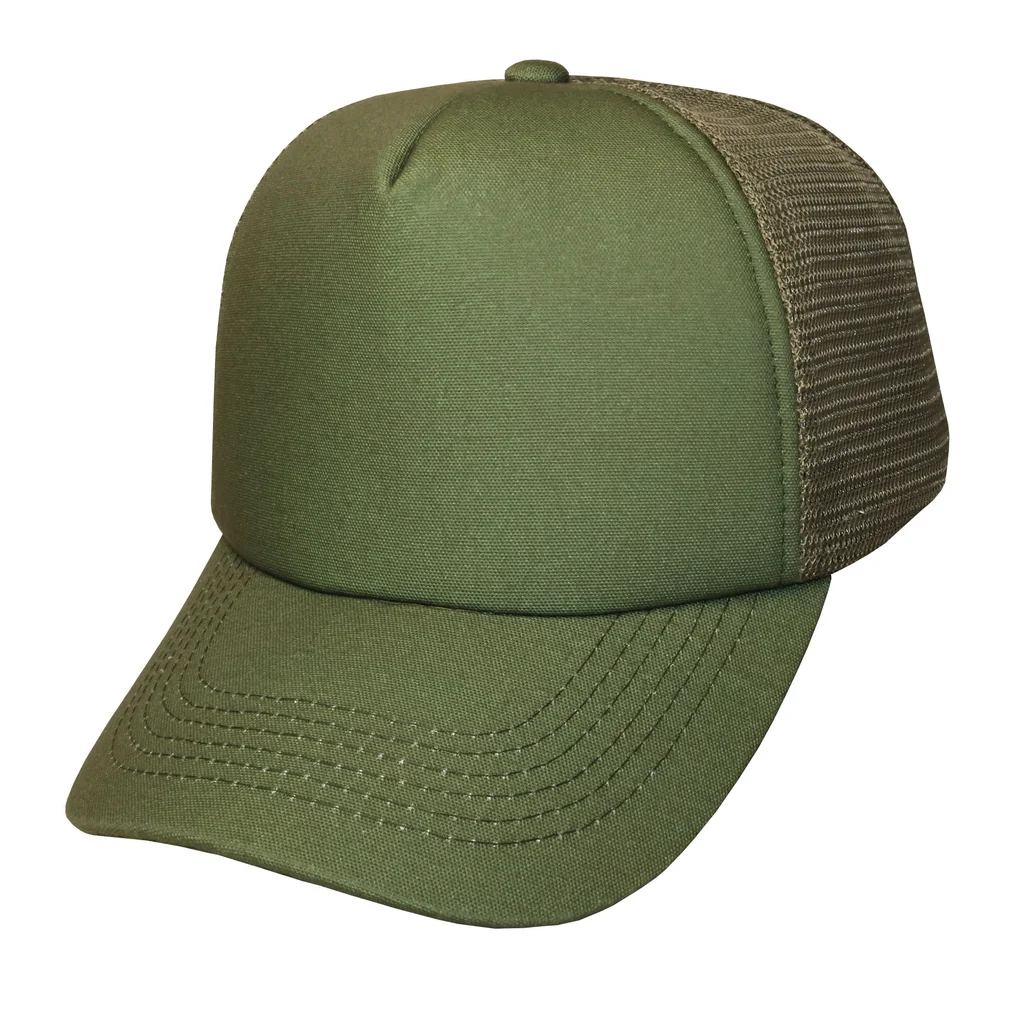 #106940MG - Gorra trucker microcanvas de adulto visera curva.