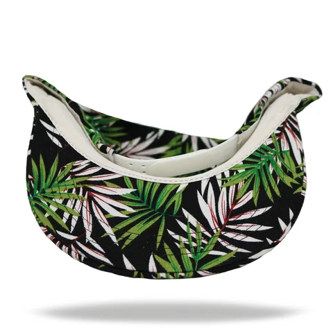 #10-747-0 - Gorra visera plana palmas fondo negro