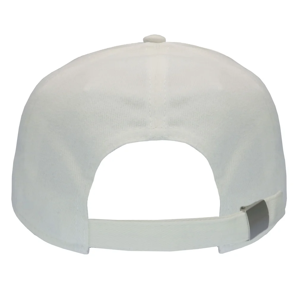 #107960WH - Gorra de adulto visera curva ajuste de hebilla