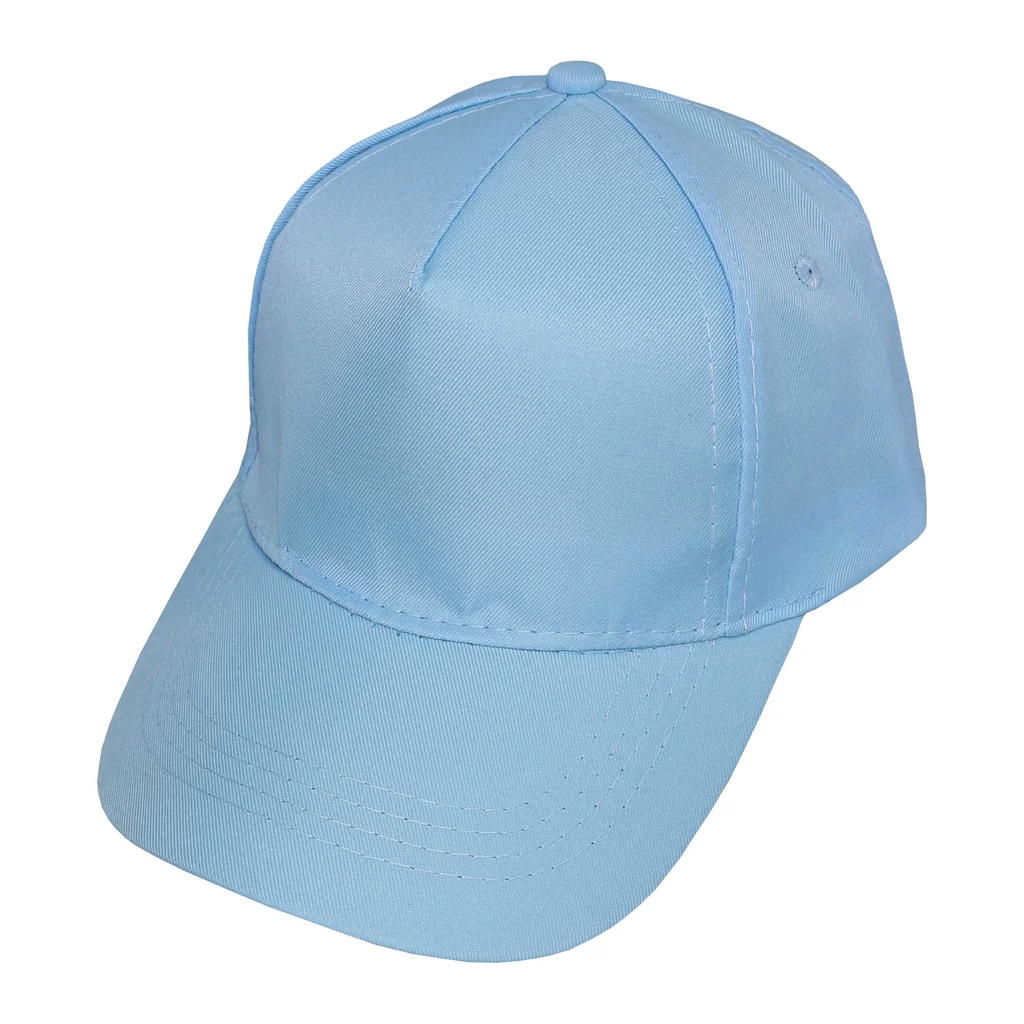 #1254cl - Gorra infantil visera curva 5 gajos celeste