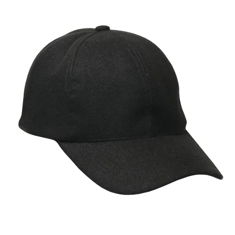 #108560BK - Gorra de paño 6 gajos negra