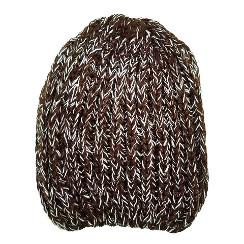 GORRO TEJIDO RUSTICO DE DAMA SIN PUÑO