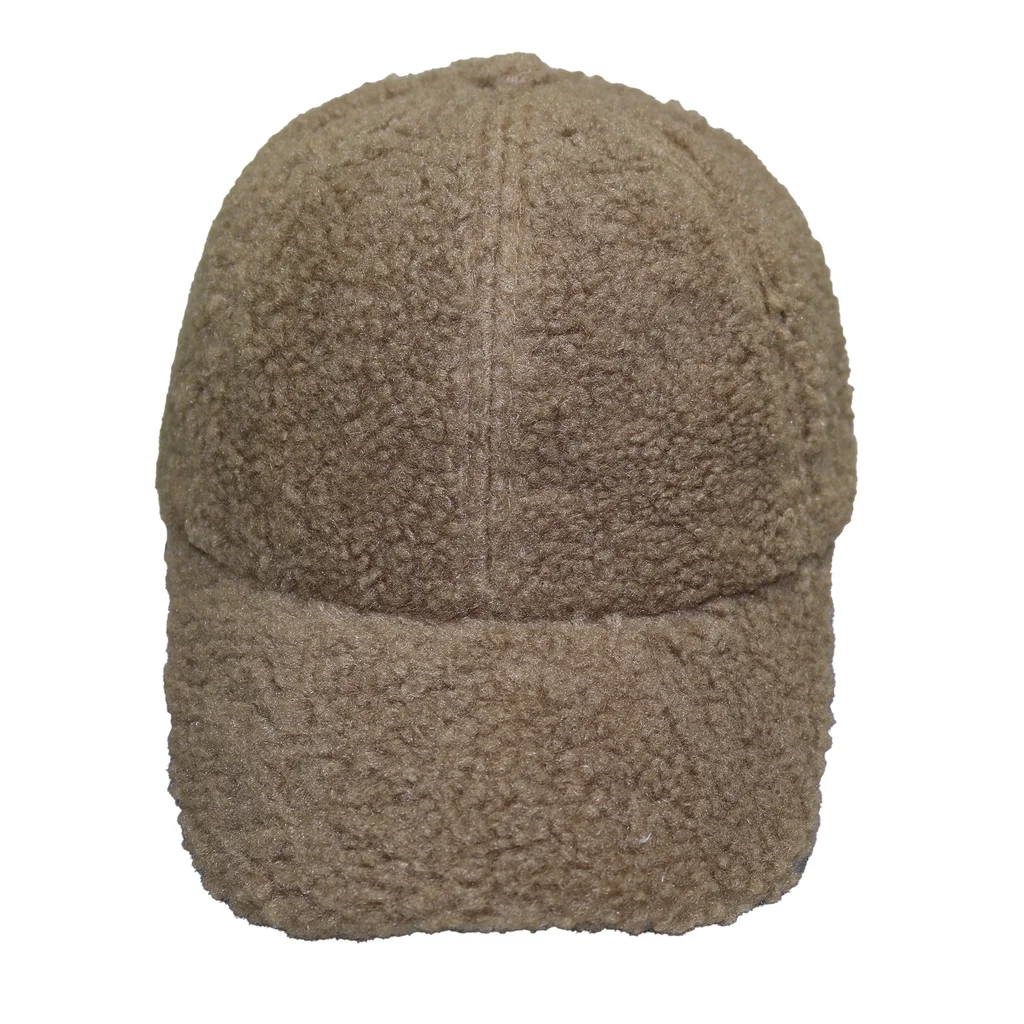 #108620BG - Gorra 6 gajos de corderito beige