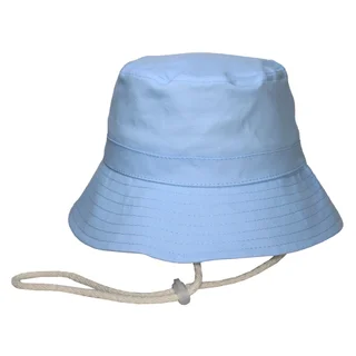 #401517VEIACEP - Bucket hat con cordón en gabardina pastel celeste - Vista 2