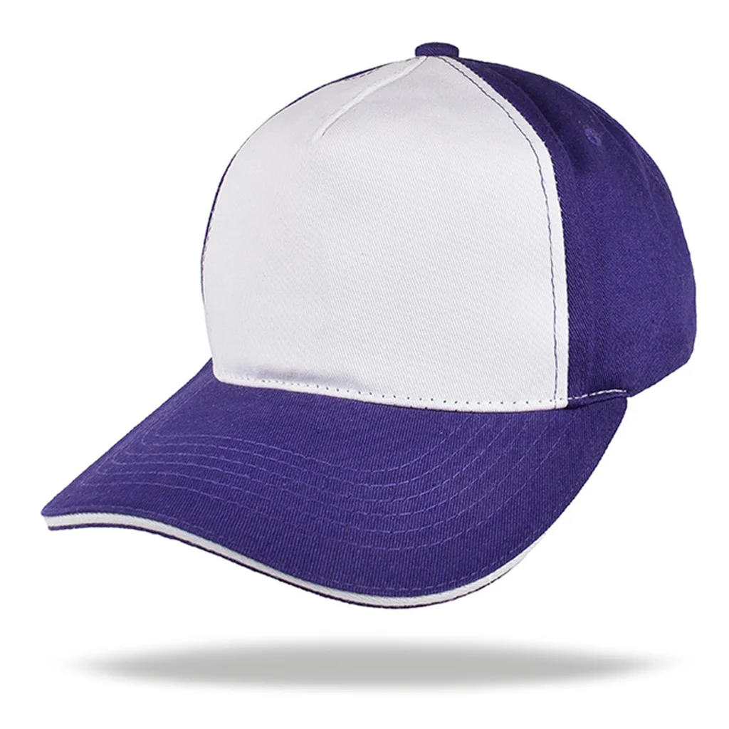 #106950PPWH - Gorra de adulto en algodón con frente liso y ajuste de hebilla