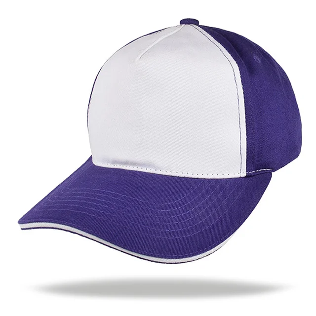 Gorra de adulto en algodón con frente liso y ajuste de hebilla