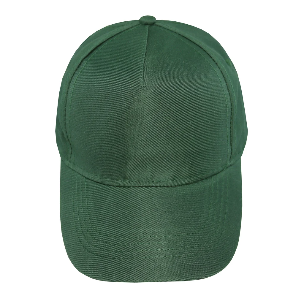 #1254bt - Gorra infantil visera curva 5 gajos verde botella